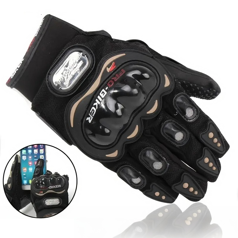 오토바이용 터치스크린 기능이 있는 풀핑거 장갑, 단단한 - Motorcycle Glove Knuckle 리뷰 및 가격