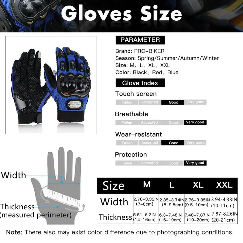 오토바이용 터치스크린 기능이 있는 풀핑거 장갑, 단단한 - Motorcycle Glove Knuckle 리뷰 및 가격