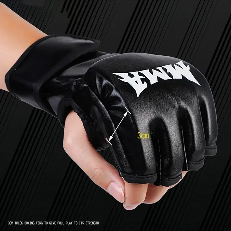 프로페셔널 복싱 트레이닝 글러브 반손가락 가죽 쿠션 성 - Motorcycle Glove Knuckle 리뷰 및 가격