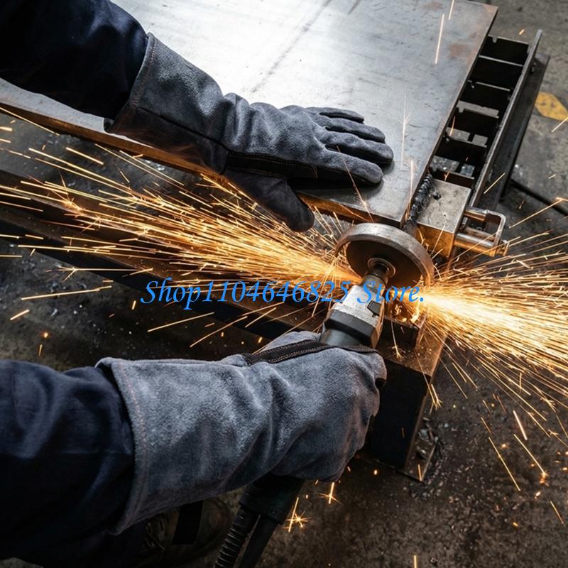 산업 사용을 위한 불꽃과 튀김에 대하여 가죽 용접 장갑 - Heat Resistant Glove 리뷰 및 가격