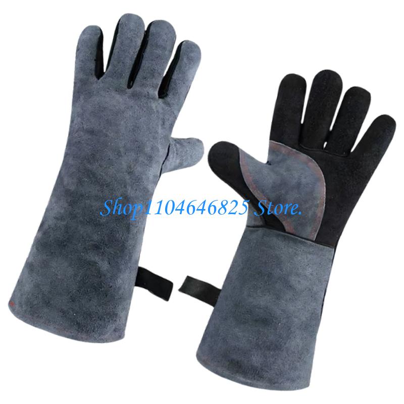 산업 사용을 위한 불꽃과 튀김에 대하여 가죽 용접 장갑 - Heat Resistant Glove 리뷰 및 가격