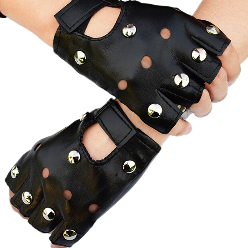 여성용 패션 댄스 오토바이 리벳 스터드 장갑, 펑크 가 - Leather Driving Glove 리뷰 및 가격